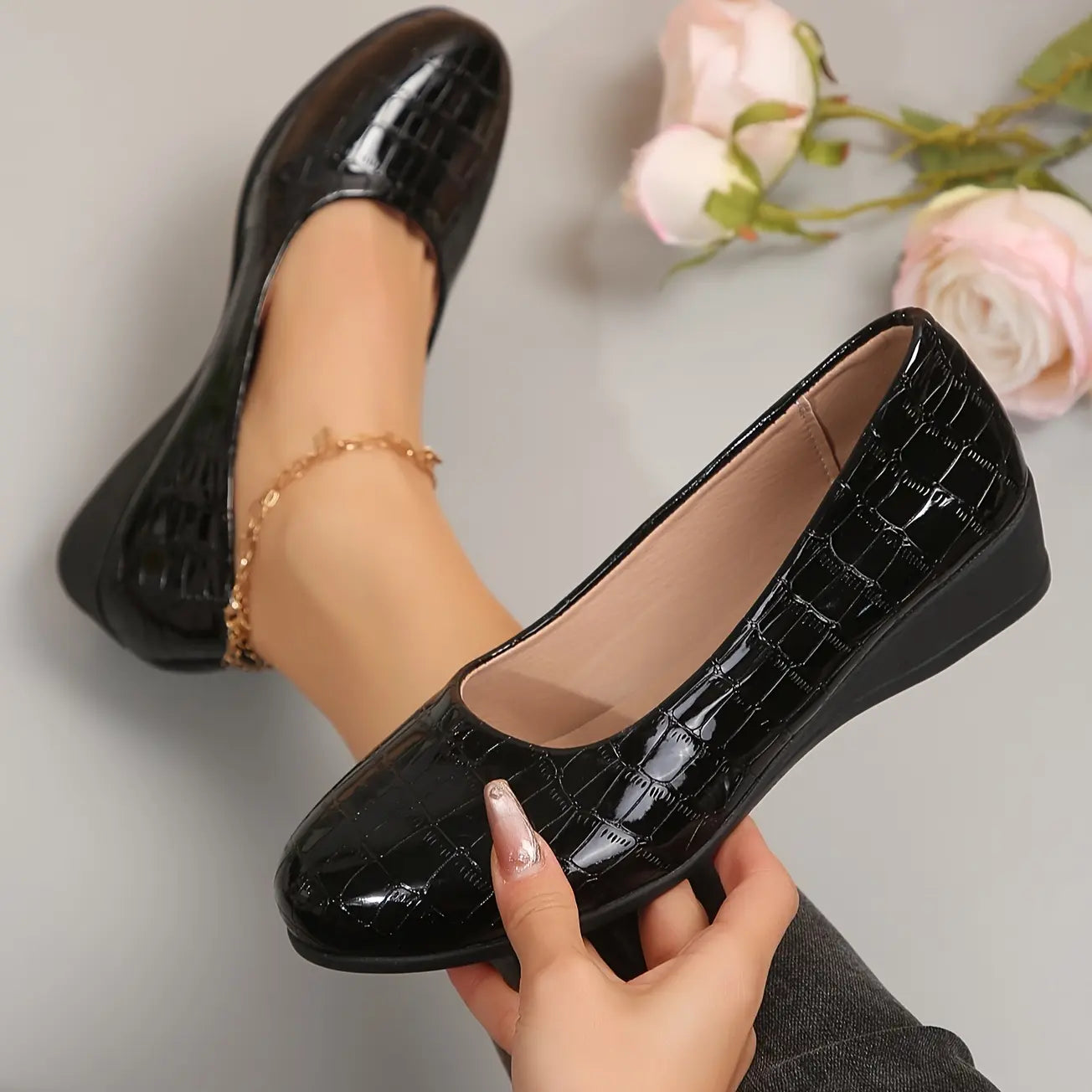 Women's Orthopedic leather shoes, Lightweight, Anti-Slip, Breathable