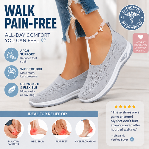 Women's Orthopedic Comfort Slip-On Shoes