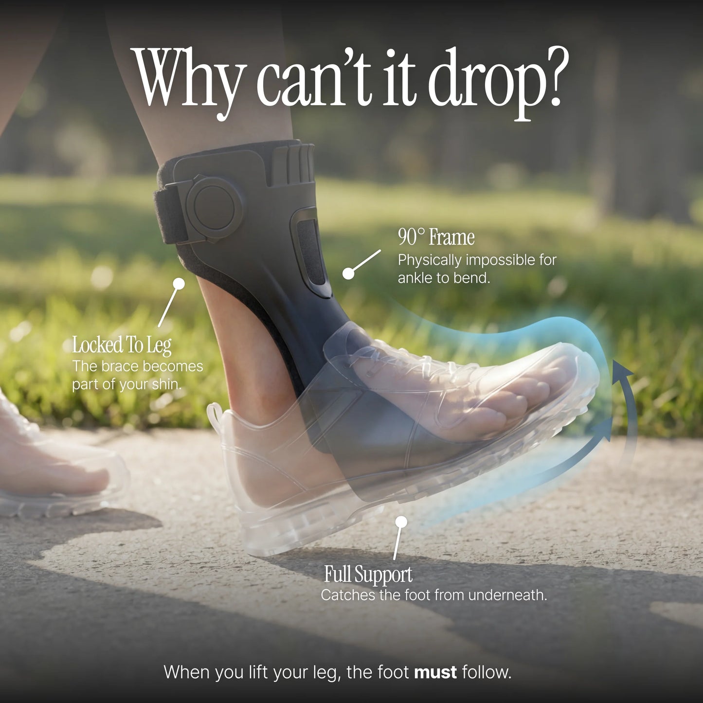 OrthoEase Foot Drop AFO Brace
